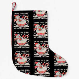Es geht mir gut, dass ich nur einen Schneemann im  Kleiner Weihnachtsstrumpf