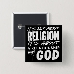 Es geht nicht um Religion Glaubensbekenntnis Spiri Button