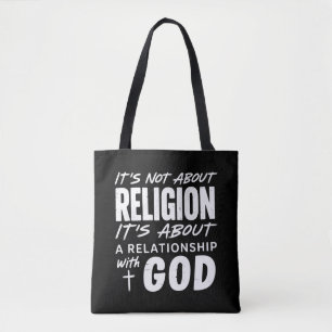 Es geht nicht um Religion Glaubensbekenntnis Spiri Tasche