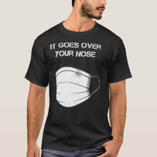 Es geht über die Nase mit einer abnehmbaren Gesich T-Shirt