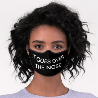 "ES GEHT ÜBER DIE NENNE"-Gesichtshaut Premium Mund-Nasen-Maske