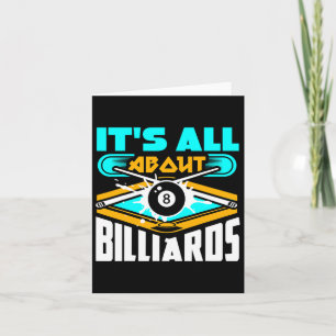 Es geht um Billard Billard Billard Player Spaß Karte