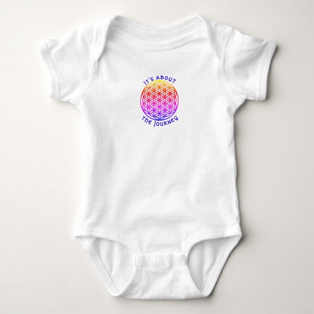 Es geht um die Reise, ängstliche Geometrie Baby Strampler (Vorderseite)