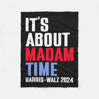 Es geht um Frau Time Kamala Harris Tim W 2024 Fleecedecke