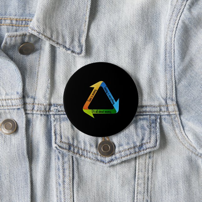 Es geht um Geld-T - Shirt Button (Beispiel)