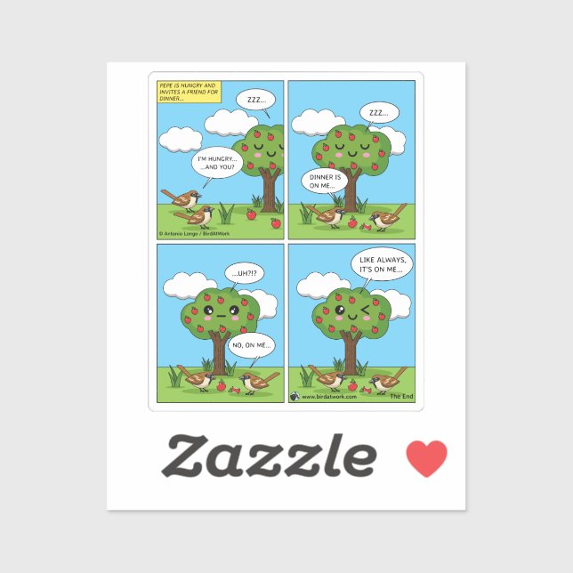 Es geht um mich... Comic Aufkleber (Blatt)