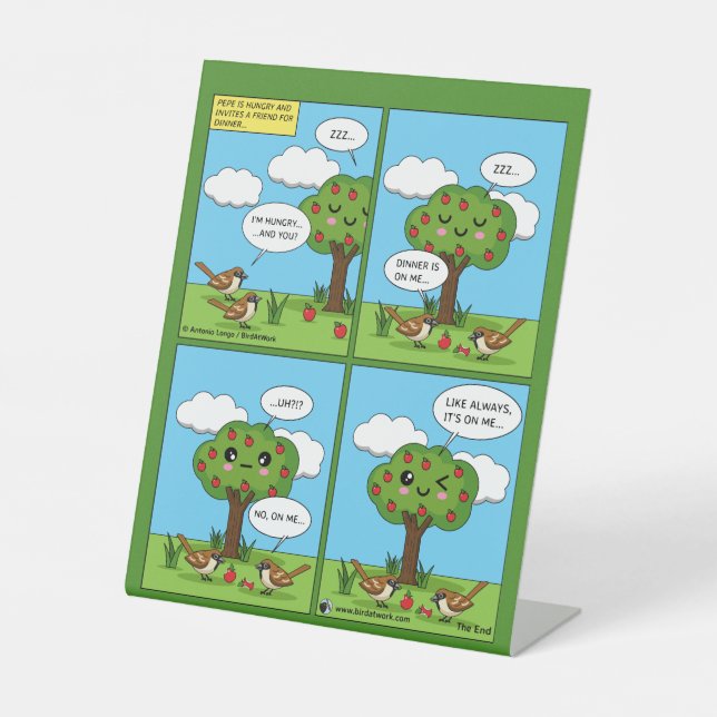 Es geht um mich... Comic Sockelschild (Vorderseite)