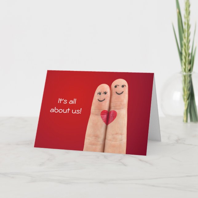 Es geht um uns Liebe Grußkarte Karte (Vorderseite)