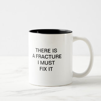 ES GIBT AF RACTURE, DAS ICH ES REGELN MUSS ZWEIFARBIGE TASSE