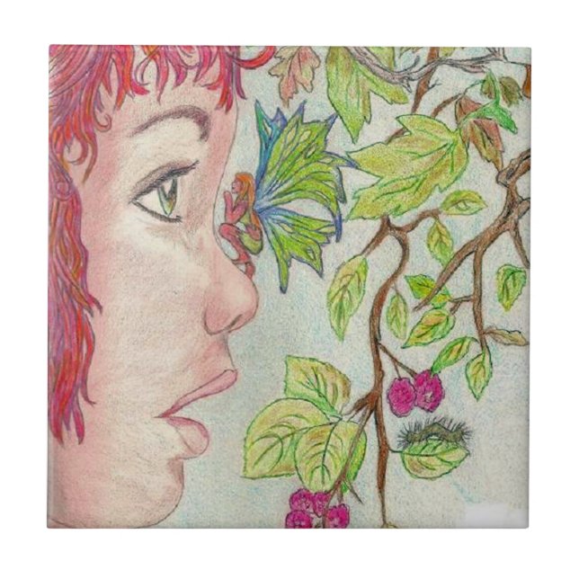 Es gibt auf meiner Nase ein fiary Fliese (Vorderseite)