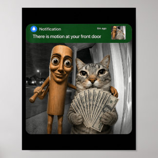 Es gibt Bewegung an der Vordertür Tung Tung Tung S Poster
