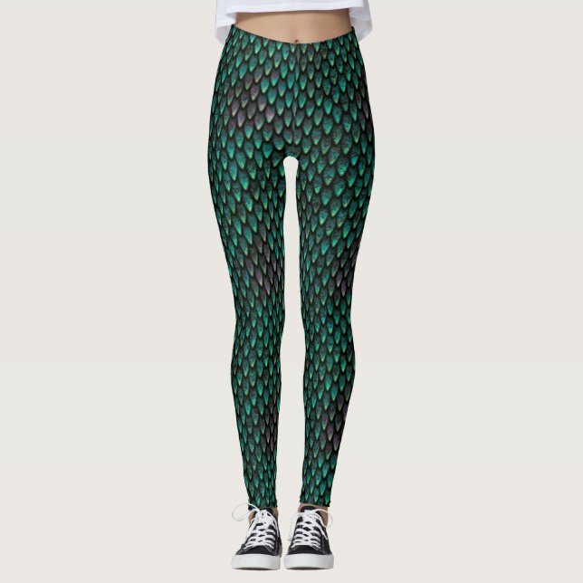 Es gibt Drachen! Leggings (Vorderseite)