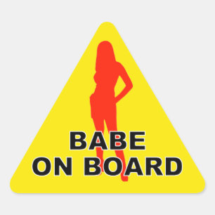 Es gibt ein Baby an Bord Dreieckiger Aufkleber