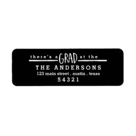 Es gibt ein "Grad zu Celebrate Address Label"