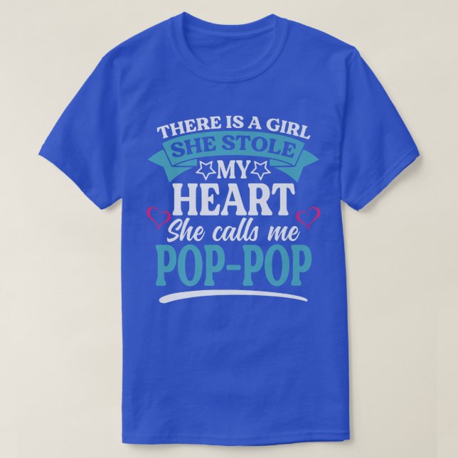 Es gibt ein Mädchen, das sie mir das Herz gestohle T-Shirt (Design vorne)