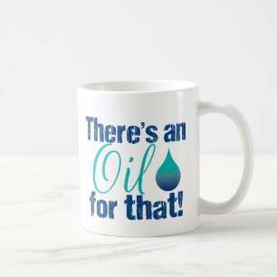 Es gibt ein Öl für das blaues aquamarines Kaffeetasse