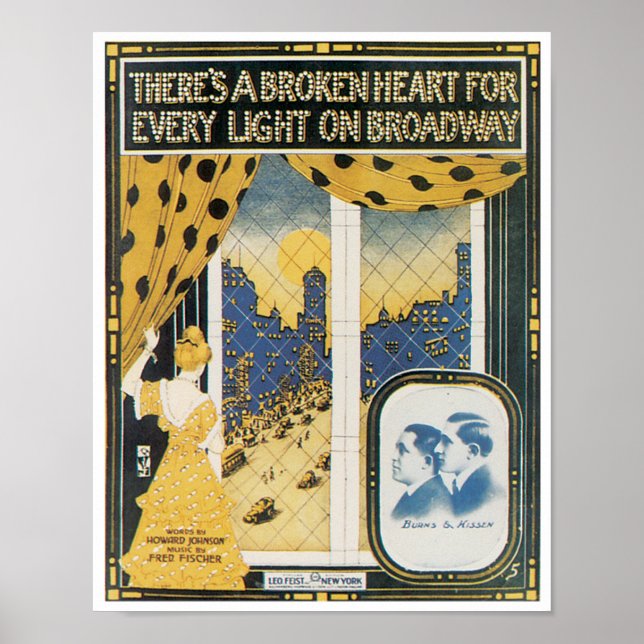 Es gibt ein Plakat für gebrochenes Herz (Vorne)