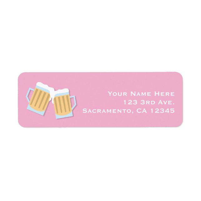 Es gibt eine Babybierbrauerei Tasse Rosa Dusche (Vorne)