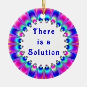Es gibt eine Lösung Inspiration Vibraning Design C Keramik Ornament