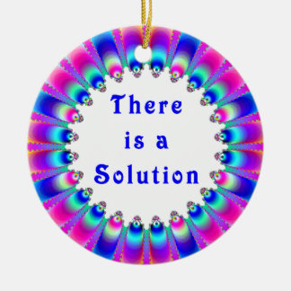 Es gibt eine Lösung Inspiration Vibraning Design C Keramik Ornament