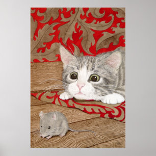 Es gibt eine Maus im Haus! Poster