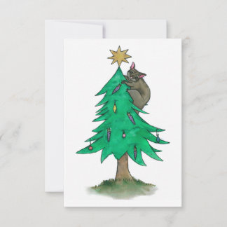 Es gibt eine Possum-Aufnahme des Weihnachtsbaumes