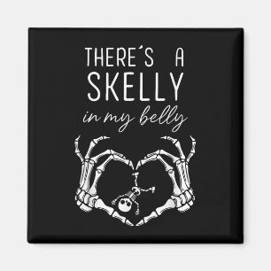 Es gibt einen Skelly in meinem Bauch Funny Hallowe Magnet