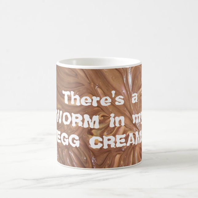 Es gibt einen WURM in meiner EI-CREME! Kaffeetasse (Mittel)