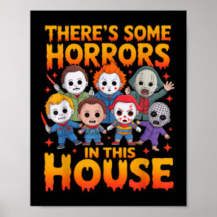Es gibt einige Horror in diesem Haus Funny Horror  Poster