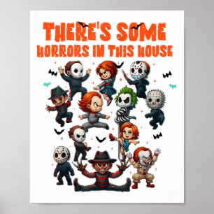 Es gibt einige Horror in diesem Haus Funny Horror  Poster
