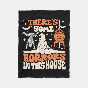 Es gibt einige Horror in diesem Haus Ghost Pumpkin Fleecedecke