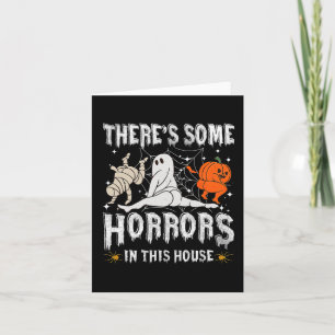 Es gibt einige Horror in diesem Haus Ghost Pumpkin Karte