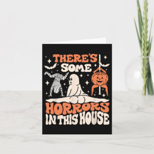 Es gibt einige Horror in diesem Haus Ghost Pumpkin Karte