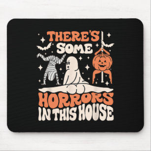 Es gibt einige Horror in diesem Haus Ghost Pumpkin Mousepad