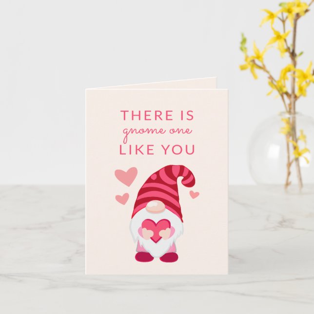 Es gibt Gnome eins wie Sie Klassenzimmer Valentine Karte (Gelbe Blume)