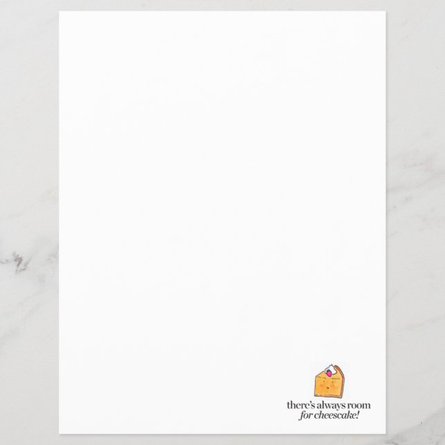 Es gibt immer Platz für Käsekuchen Flyer (Vorne)