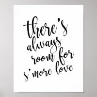 Es gibt immer Platz für mehr Liebe Gold 8x10 Sign