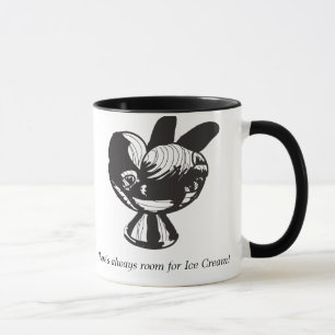 Es gibt immer Raum für Eiscreme! Beringte Tasse