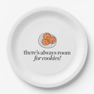 Es gibt immer Raum für Plätzchen Pappteller
