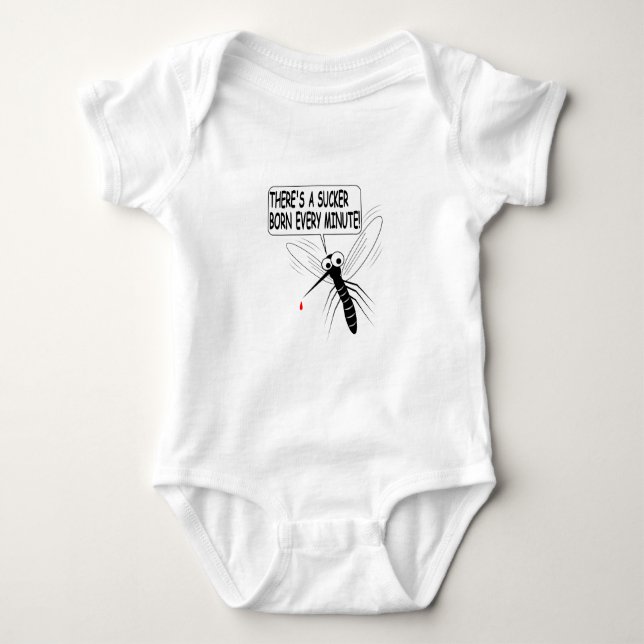 Es gibt jede Minute einen Saucker Geboren Baby Strampler (Vorderseite)