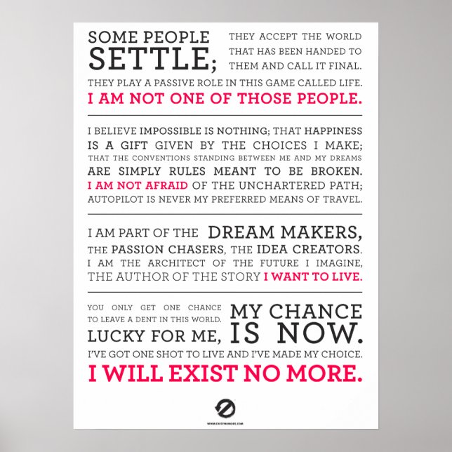 Es gibt kein Manifesto Poster mehr großer schwarze (Vorne)