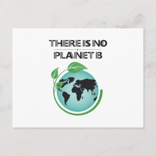 Es gibt kein Planet-B-Umweltbewusstsein Postkarte