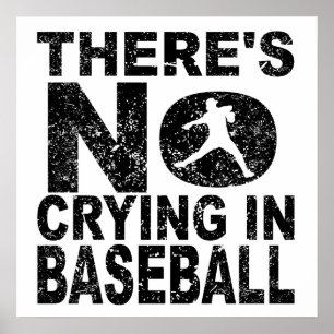 Es gibt kein Schreien im Baseball Poster