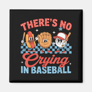Es gibt kein Weinen im Baseball lustiger Spieltag  Magnet