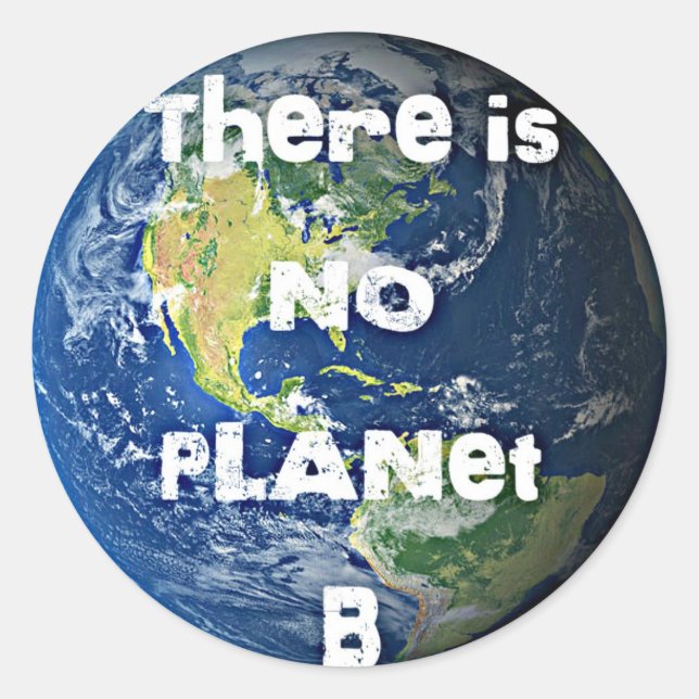 Es gibt keine "B"-Aufkleber für den Planeten Runder Aufkleber (Vorderseite)