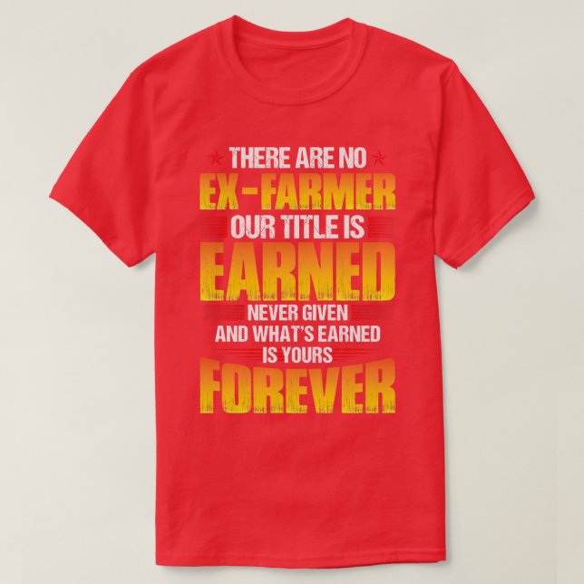 Es gibt keine ExFarmer Proud Bauer T Shirts für Fa (Design vorne)