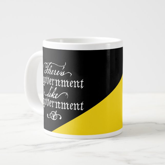 Es gibt keine Jumbo-Tasse der Regierung (Vorderseite Links)