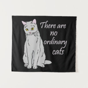 Es gibt keine normalen Katzen - Graue Katze Wandteppich