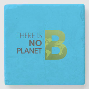 Es gibt keine Planet-B-Typografie - Grüne Erde Steinuntersetzer