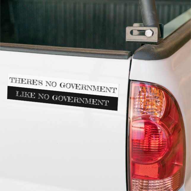 Es gibt keine Regierung wie keine Regierung Autoaufkleber (Auf Lkw)